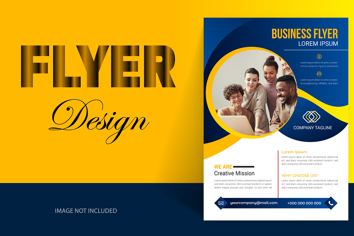Creative Business Flyer Leaflet, a Flyer Template by hkmonir (Photo 1 of 3)