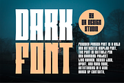 Darknes Srakenos, a Sans Serif Font by QR Design Studio (Thumbnail 2 of 7)