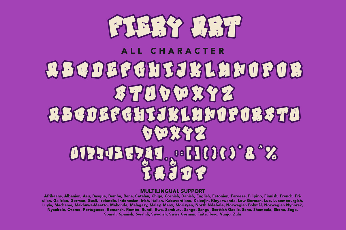 Fiery Art, a Handwritten Font by HATFSTUDIO (Photo 7 of 8)
