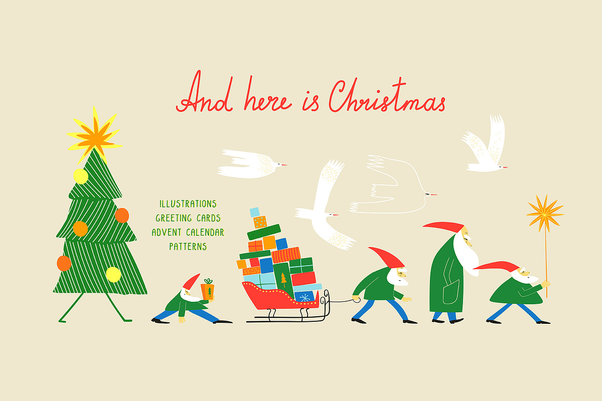 And here is Christmas, a Seasonal Illustration by Annakniaz (Photo 1 of 14)