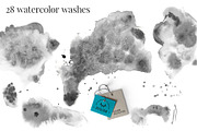 Black Ink Flowers and Watercolor, an Illustration by WBS Design (Thumbnail 9 of 26)