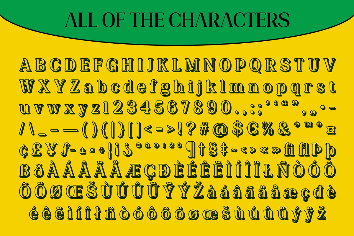 Heidan Rounded 3D, a Serif Font by Craft Supply Co. (Photo 8 of 8)