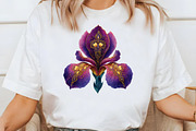Iris Paisley Clipart Bundle, a Seasonal Illustration by Designworld (Thumbnail 8 of 10)
