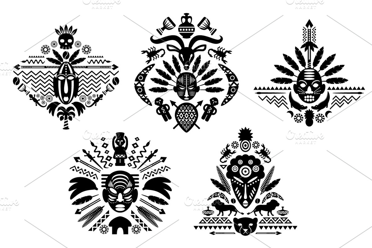 African Abstract Decorative Patterns, a Pattern Graphic by Lianella's Shop (Photo 3 of 4)