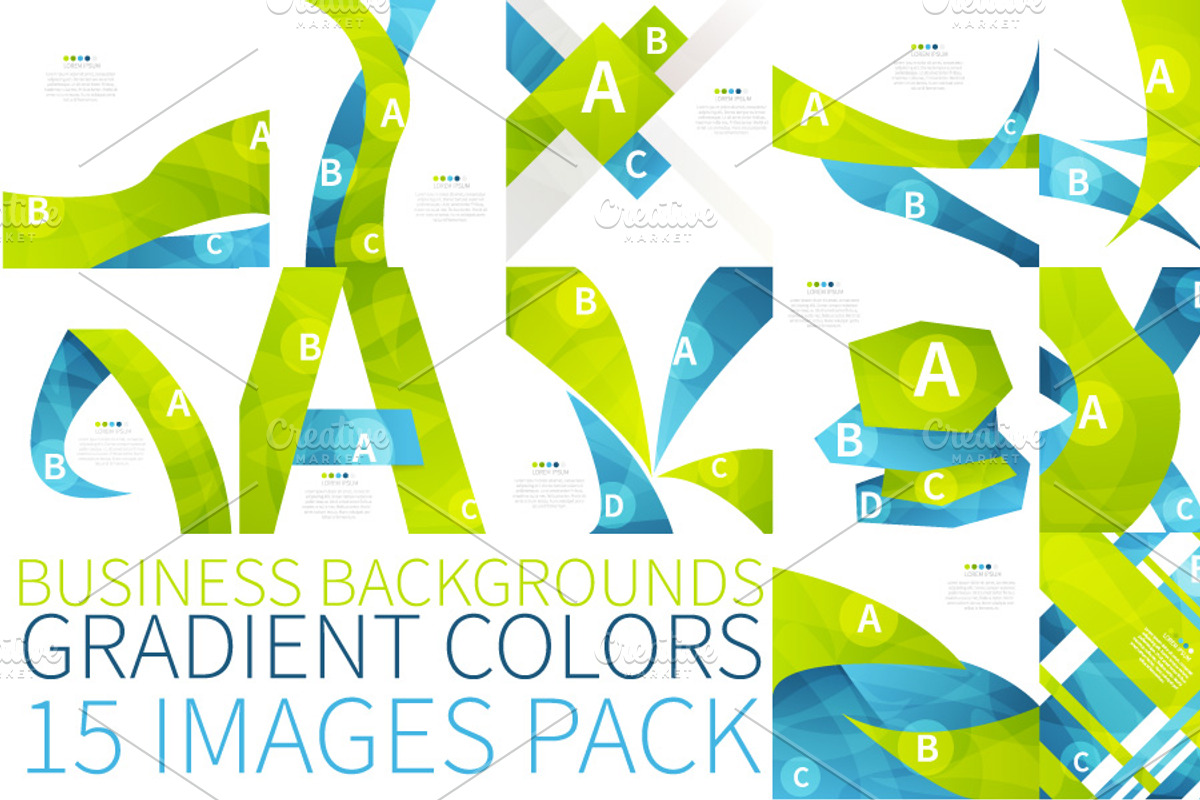 15 Business backgrounds. Vector pack, a Work Illustration by Nerokanji_Designs (Photo 2 of 2)