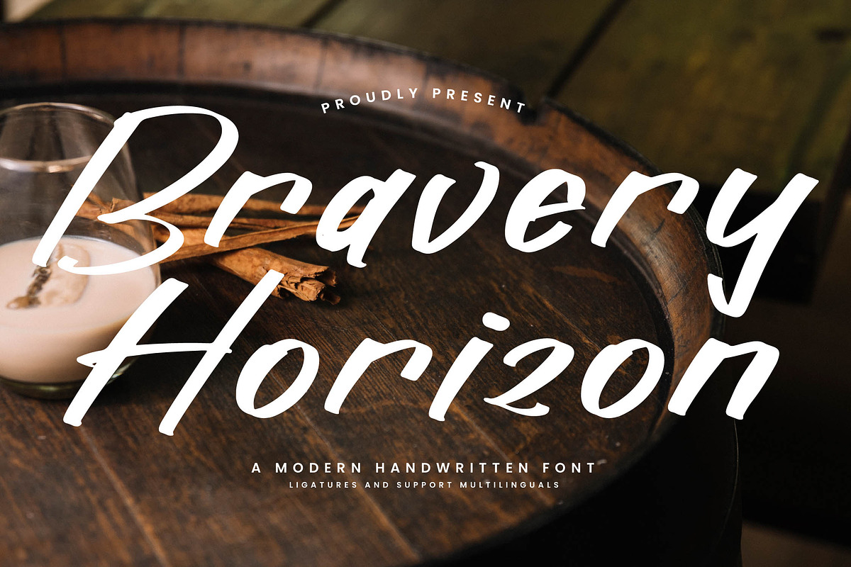 Bravery Horizon, a Handwritten Font by Integritype Studio (Photo 1 of 15)