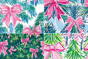 Preppy Coquette Christmas Bow Print, a Pattern Graphic by Paper & Pattern Studio (Thumbnail 6 of 9)
