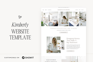 Showit Website Template | Kimberly