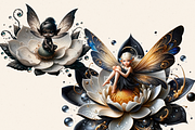 LOTUS MAGICAL FAIRIES CLIPART, a Person Illustration by Daring Digies (Thumbnail 7 of 11)