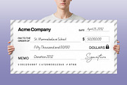 Giant Check Template, a Stationery Template by BrandPacks (Thumbnail 3 of 6)