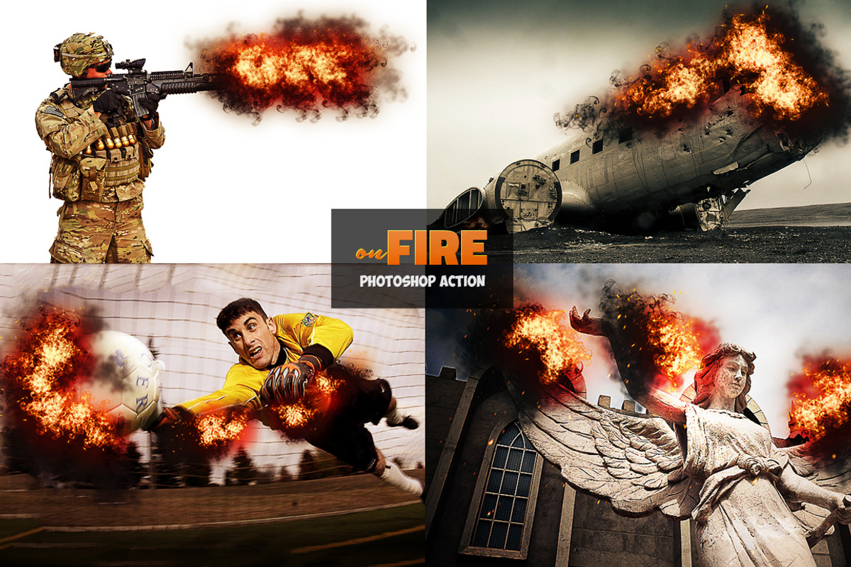 Add Fire Photoshop Action preview 6