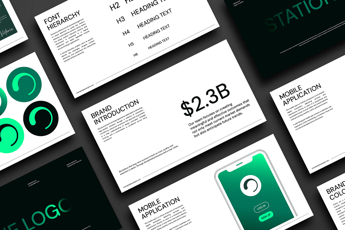 Oleptio | Brand Guidelines Template, a Presentation Template by Artisan Vibes (Photo 5 of 10)