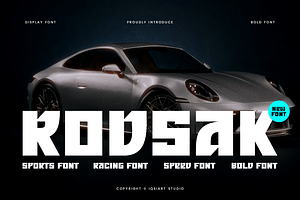 Rodsak - Sports Bold Font, a Sans Serif Font by Iqsiart Studio