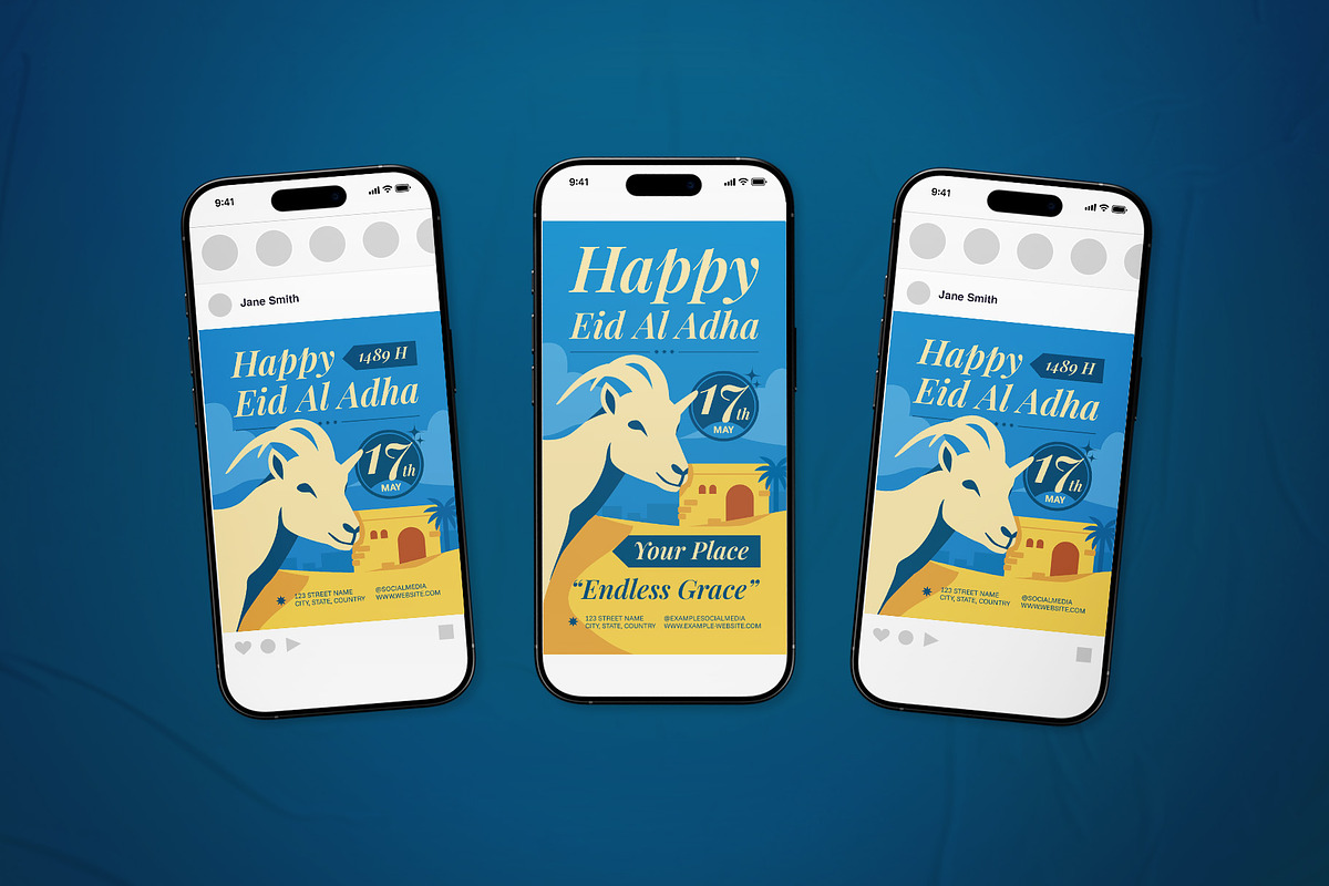 Happy Eid Al Adha Event Flyer Set, a Flyer Template by The Good Store (Photo 2 of 2)