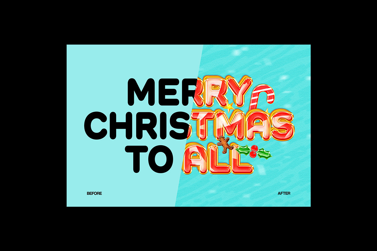 Christmas Candy Text Effect, a Layer Style Add-On by Matsero (Photo 4 of 4)