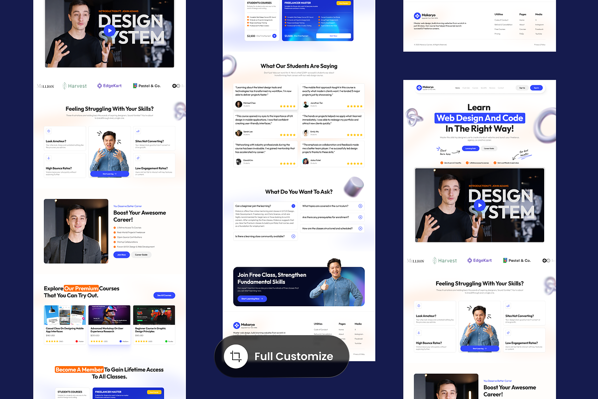 Makaryo - Online Course Landing Page preview 3