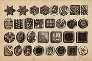 130 Vintage Illustrations - Buttons, an Illustration by Meglenov (Thumbnail 2 of 5)