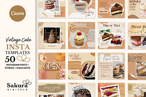 Canva Instagram Bakery Template