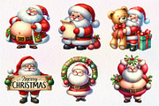Christmas Funny Fat Santa Claus, an Illustration by Dream Creation (Thumbnail 5 of 7)