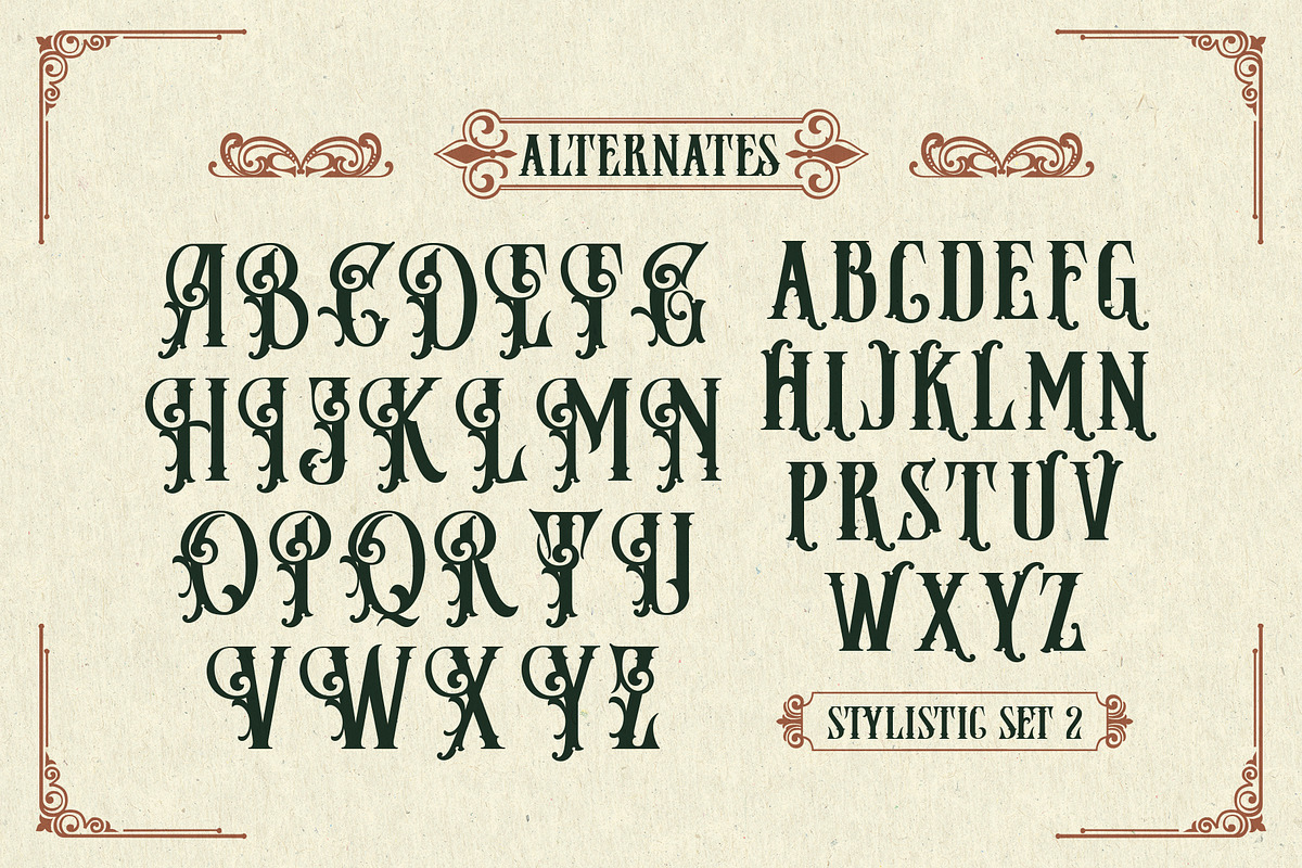 Jamesoon Victorian Typeface, a Serif Font by alit design (Photo 8 of 17)