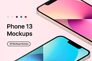 Phone 13 - 20 Mockups Scenes, an iPhone Mockup by Asylab (Thumbnail 1 of 38)