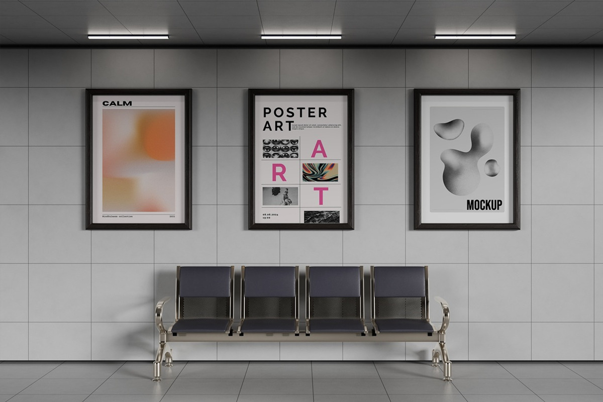 Frame Poster Mockup, an Advertising Mockup by PixelPiknik (Photo 3 of 3)