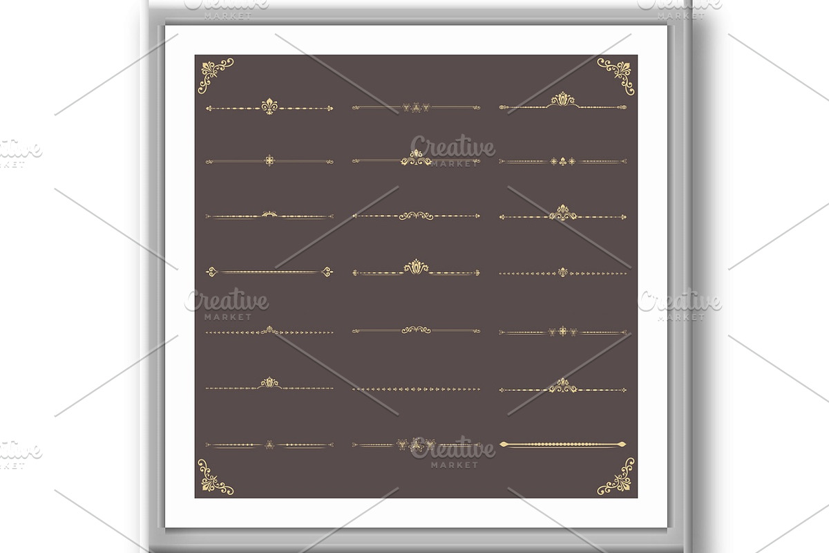 Vintage Big Set of Horizonyal, a Decorative Illustration by FineArtStudio (Photo 3 of 3)