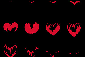 Sprite Sheets Heart. Ready for games