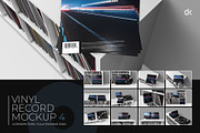 Vinyl Record Mockup 4, a Packaging Mockup by KIPET (Thumbnail 1 of 15)