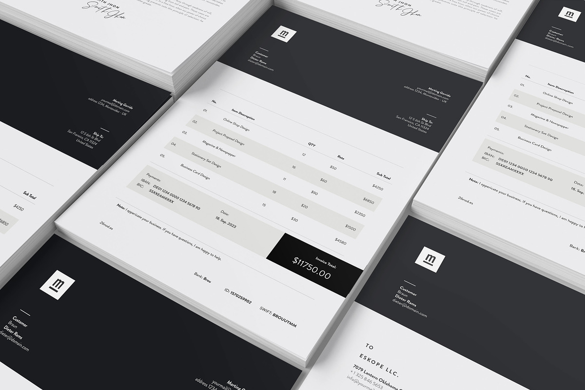 Invoice, a Stationery Template by UX-group (Photo 6 of 6)