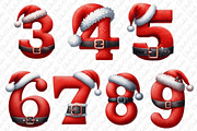 Christmas Santa Alphabet Clipart, a Decorative Illustration by Dizzy Art Studio (Thumbnail 2 of 2)