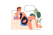 Thoughtful people think, dream set, a Person Illustration by PaperTrident (Thumbnail 2 of 9)