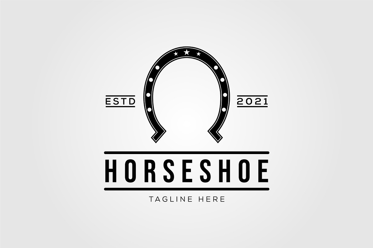 horse shoe stable logo vector, an Object Illustration by Rizkaarishandy_shop
