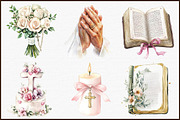 Watercolor Christian Wedding Clipart, an Illustration by Sublimation Artist (Thumbnail 3 of 6)