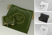 Drawstring Dust Bag Packaging Mockup, a Packaging Mockup by INCDesign (Thumbnail 2 of 9)