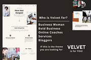 Velvet - Bold Feminine Wix Website, a Wix Template by Design Unique (Thumbnail 2 of 7)