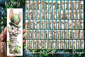 St Patricks Day Bookmark Sublimation, a Seasonal Illustration by ElenazlataArt