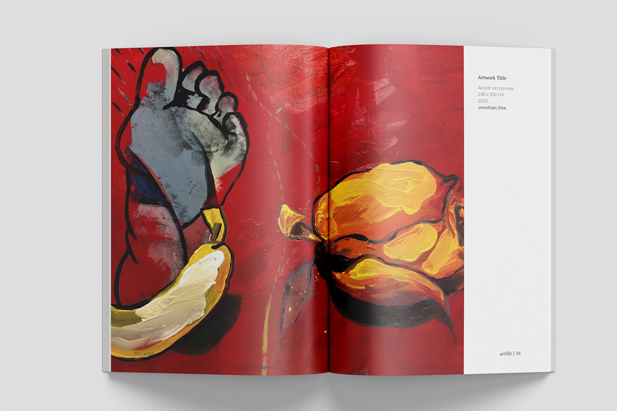 A5 Art Exhibition Catalog, a Magazine Template by Bookrak Graphic Design (Photo 10 of 12)