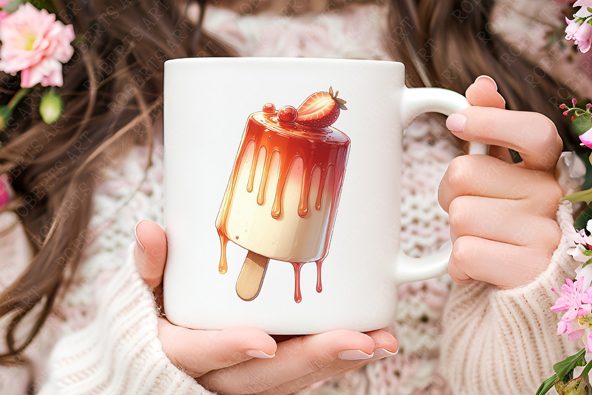 Pudding Watercolor Cliparts, an Illustration by RobertsArt (Photo 7 of 8)