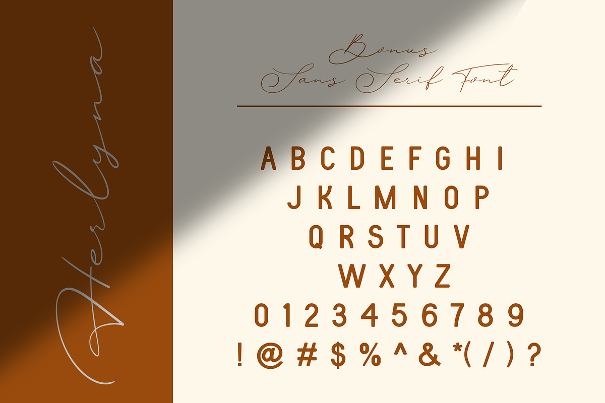Herlyna // Signature Font + BONUS preview 2