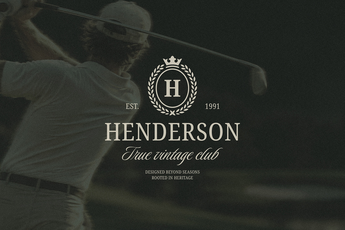 Old Money Vintage Logo Collection, a Branding & Logo Template by Vasya Kobelev (Photo 14 of 17)