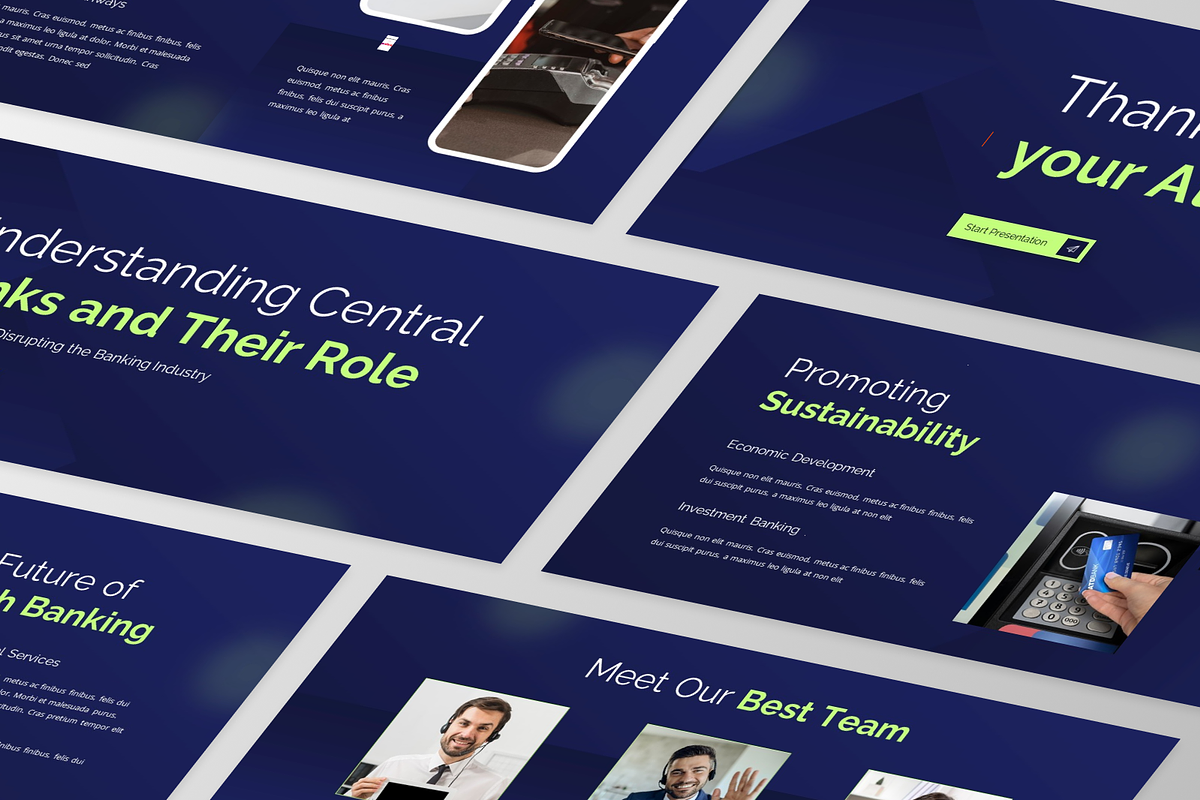 Money Bank - Bank PowerPoint, a Presentation Template by GraphauseProject (Photo 4 of 6)
