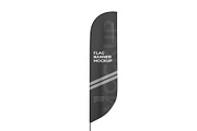 Feather Flag Banner Mockup, a Product Mockup by graphypix (Thumbnail 3 of 4)