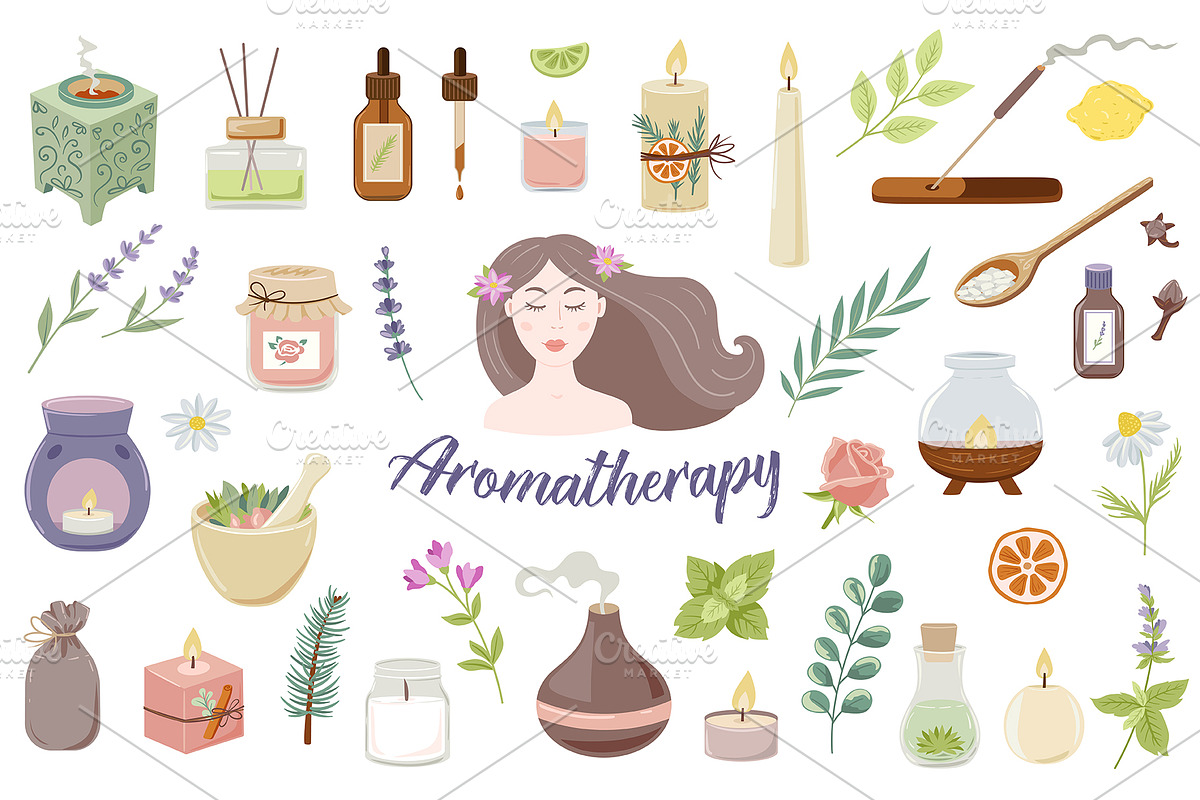Aromatherapy and Relaxation, a Healthcare Illustration by Artspace (Photo 1 of 4)