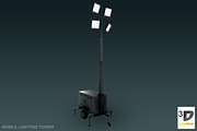 Mobile Lighting Tower, a Cars & Vehicle 3D Model by 3DCaster (Thumbnail 6 of 6)