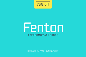 Fenton Typeface Family 75% OFF