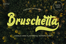 Bruschetta - Retro Script Font
