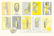 Botanical futurism illustration, an Object Graphic by Collection by VY (Thumbnail 6 of 13)