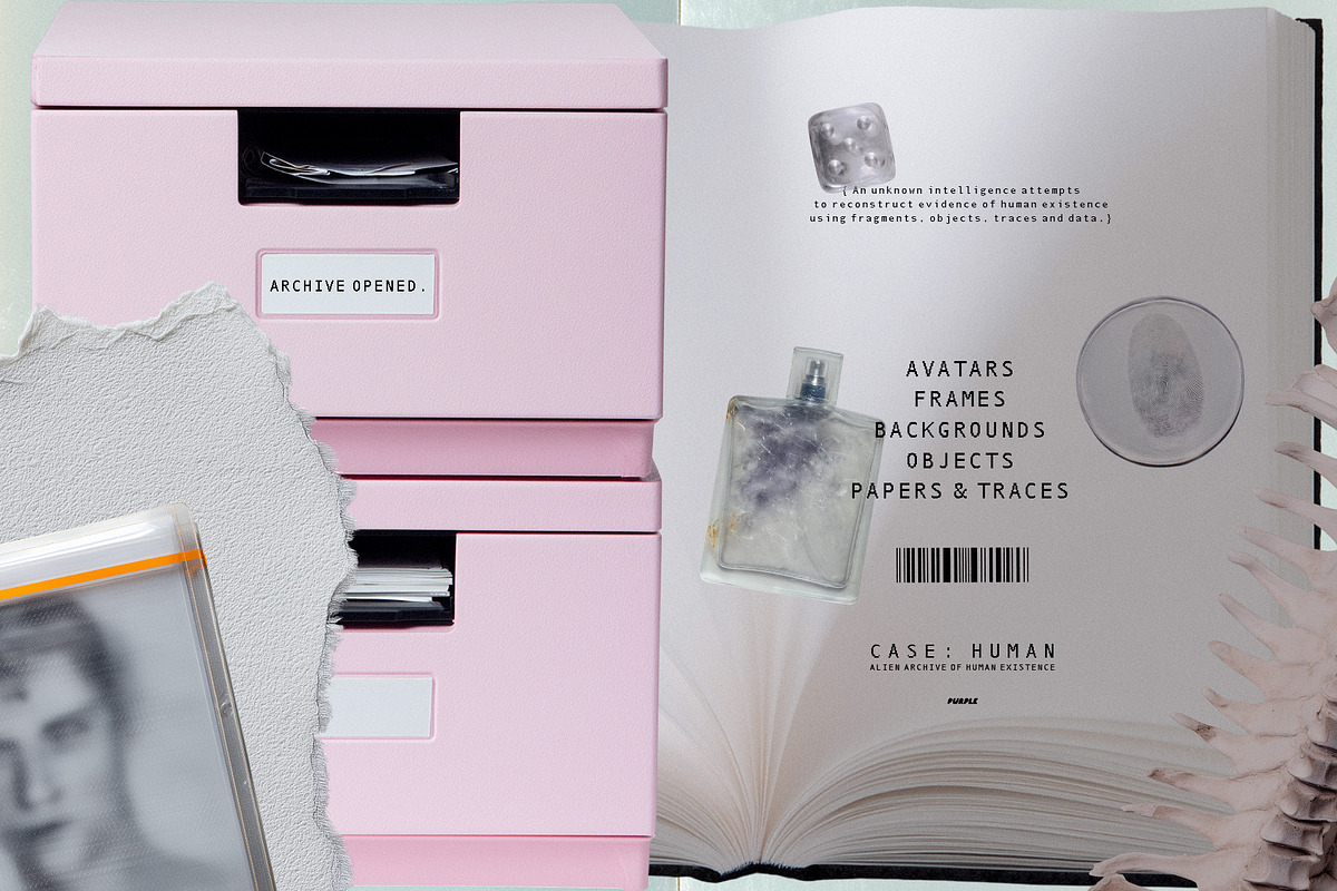 Case: HUMAN. Collage Pack, an Object Graphic by Purple (Photo 4 of 18)