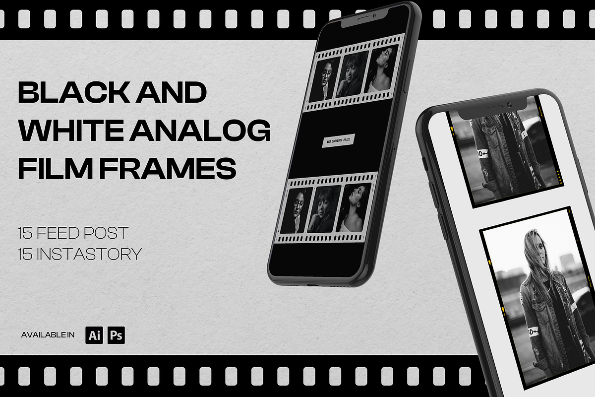 Retro Analogue Frames for Instagram, a Social Media Template by Creative Zeune (Photo 1 of 4)